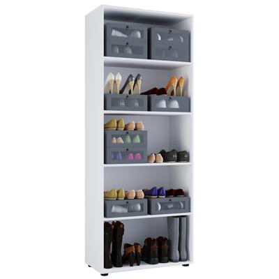 Schuhregal VCM "Holz Kleiderschrank Schuhschrank Vandol", weiß, B:70cm T:40cm, Schränke, Schuhregal