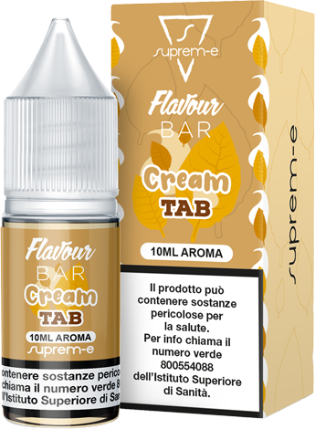 Suprem-e Cream Tab Flavour Bar Aroma Concentrato 10ml Tabacco Crema