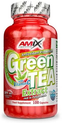 Amix Nutrition Extracto de Té Verde con Vitamina C 100 Cápsulas