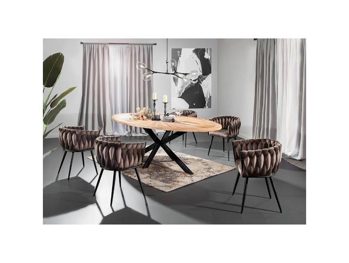 Table Wallence 254 x 78 x 135cm Marron Noir