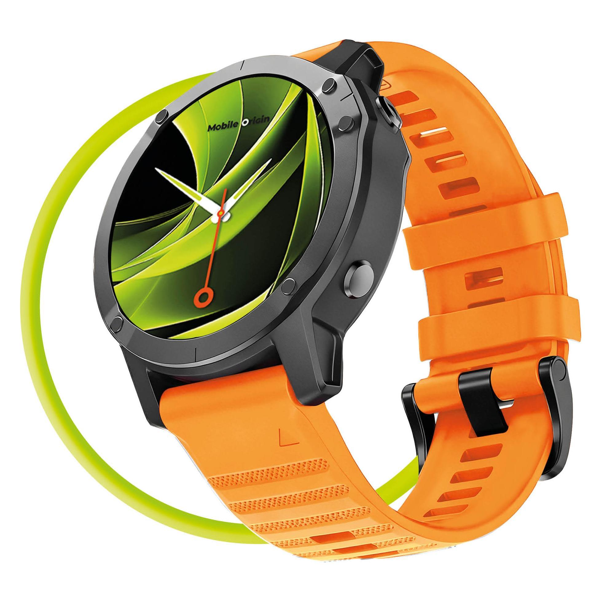 Mobile Origin Easy Strap Silicone Watch 26mm Orange (26 mm, Silicone) (MO-ESS-26-ORG)