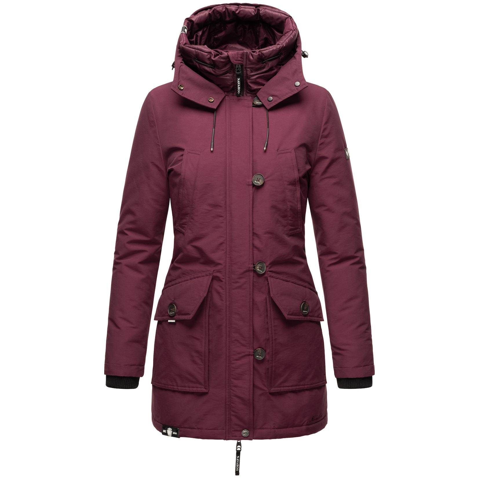NAVAHOO Damen Winterjacke Warm gefütterter Wasserdichter Wintermantel Freezestoorm