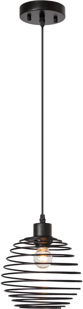 17 Stories Pendelleuchte 1-flammig Nidah Black 19cm H X 19cm W X 19cm D