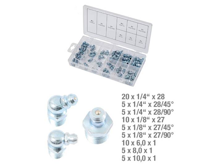 Assortiment de graisseurs métriques x70 pièces - KSTOOLS - 970.0360