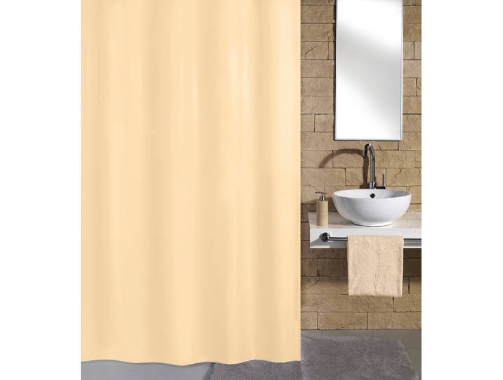 Duschvorhang KLEINE WOLKE Natur , beige, B:180cm H:200cm, Polyester, Duschvorhänge, Duschvorhang, Höhe 200 cm