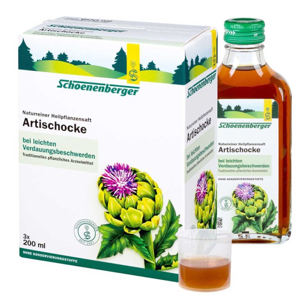 SALUS Pharma GmbH Schoenenberger Naturreiner Heilpflanzensaft Artischocke 00692044