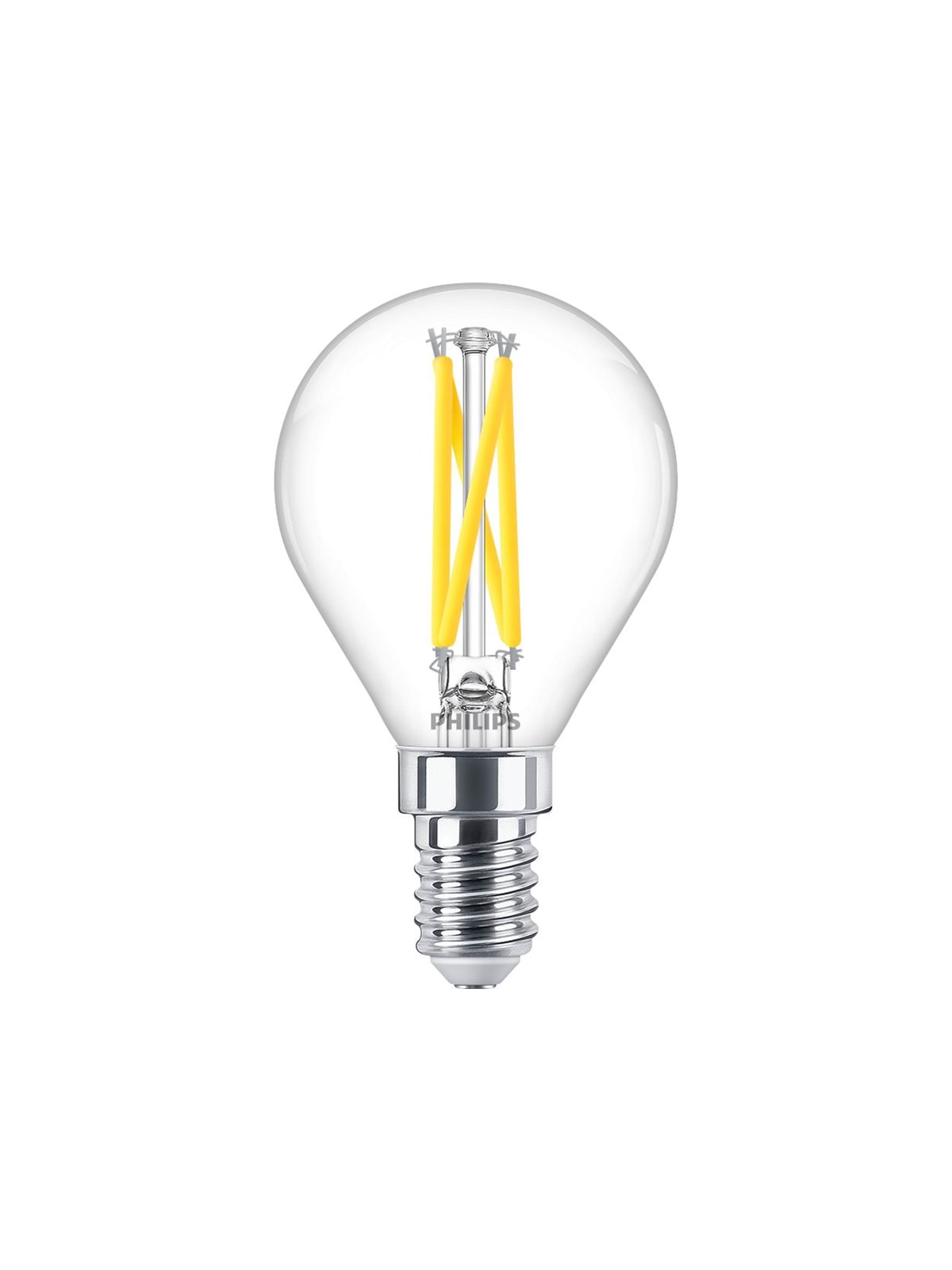 Philips LED-Lampe Classic Mini-ball 1.8W/922-927 (25W) Clear WarmGlow Dimmable E14