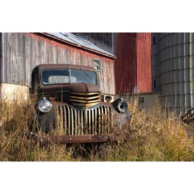 Fototapete PAPERMOON "Autowrack", bunt, B:2,5m L:1,86m, Vlies, Tapeten