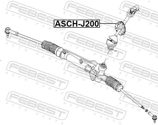 Febest Lenkwelle Asch-J200 Für Gm