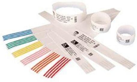 Zebra 10007003K de clip blancas 25x178mm