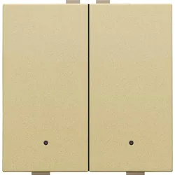 Niko Züblin 221-52202 Zweifach Taster mit LEDs und Komfort Sensoren für Niko Home Control, g 22152202