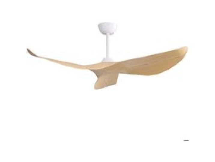 Ventilateur de Plafond Silencieux 3 Lames en ABS 6 Vitesses Télécommande-Mode Hiver-Été-Moteur CC 132cm Bois