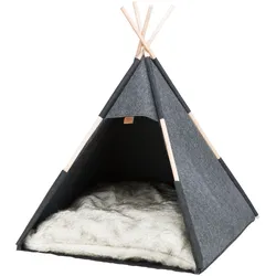 TRIXIE Höhle Tipi, Filz, 70 × 70 × 70 cm, anthrazit