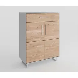 Elfo Schuhkommode Kai Holz Eiche Bianco