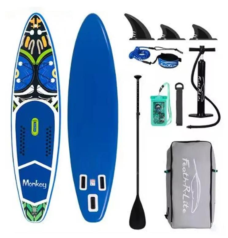 SUP-Board - Aufblasbares Stand-Up-Paddleboard - 350 x 84 x 15 cm - Maximale Belastung 150 kg - Mit Zubehör - Für Erwachsene