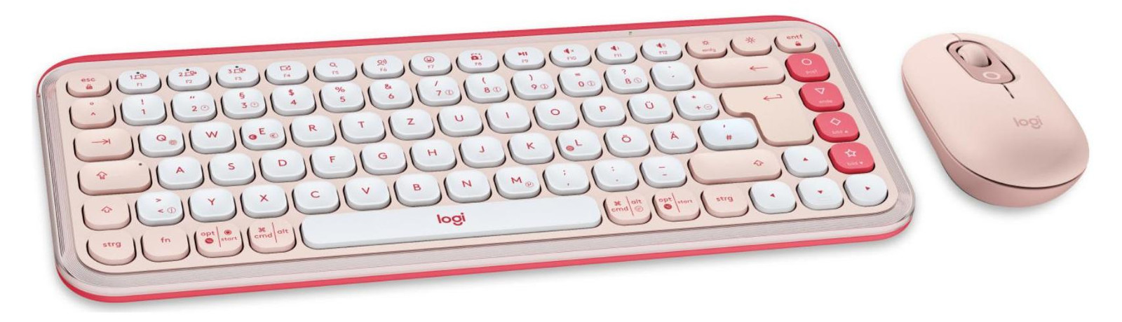 Logitech Pop Icon Combo Rosé-toetsenbord