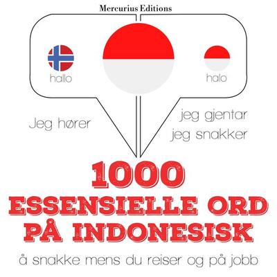 1000 essensielle ord på indonesisk - JM Gardner, Audio, 9782821126039