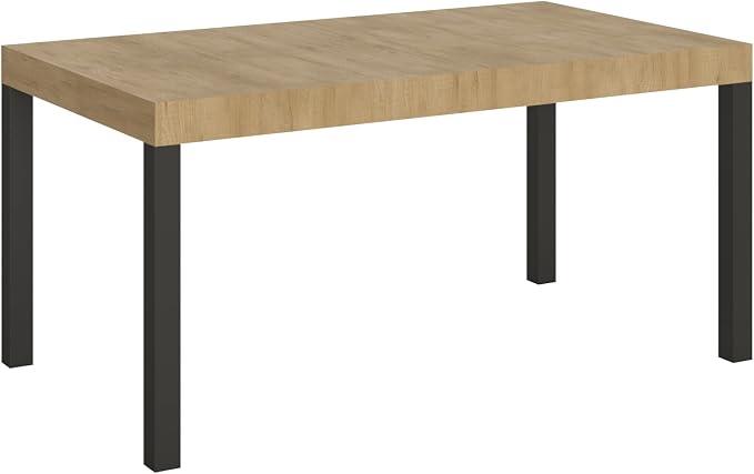 Silecomplaza , Tisch Everyday ausziehbar Esstisch Wohnzimmertisch Eiche natur 90 x 160 cm ausgezogen 264