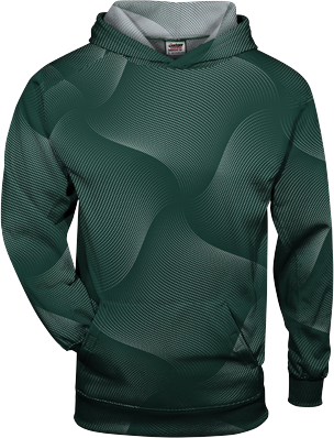 Badger Sport 1413 Warp Hood T-Shirt in Forest Green size XL   Polyester 141300