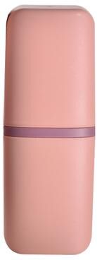 Combo Retail Shop Portable Toothbrush Holder Box, Outdoor Travel Toothpaste Case, Camping Toothbrush Storage Organiser pink