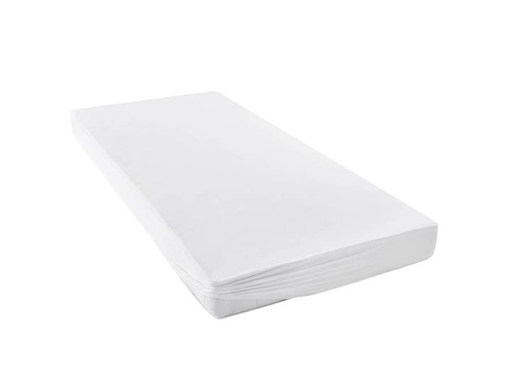 Wasserdichtes Jersey-Spannbetttuch Samu 120 x 200cm Weiß/Weiß
