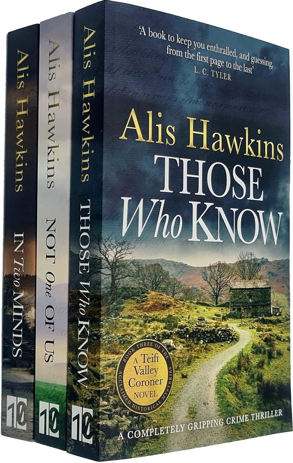 Canelo Teifi Valley Coroner Series 3 Books Collection Set by Alis Hawkins - Paperback - Victorian Crime Fiction - Those Who Know, In Two Minds, Not One Of Us