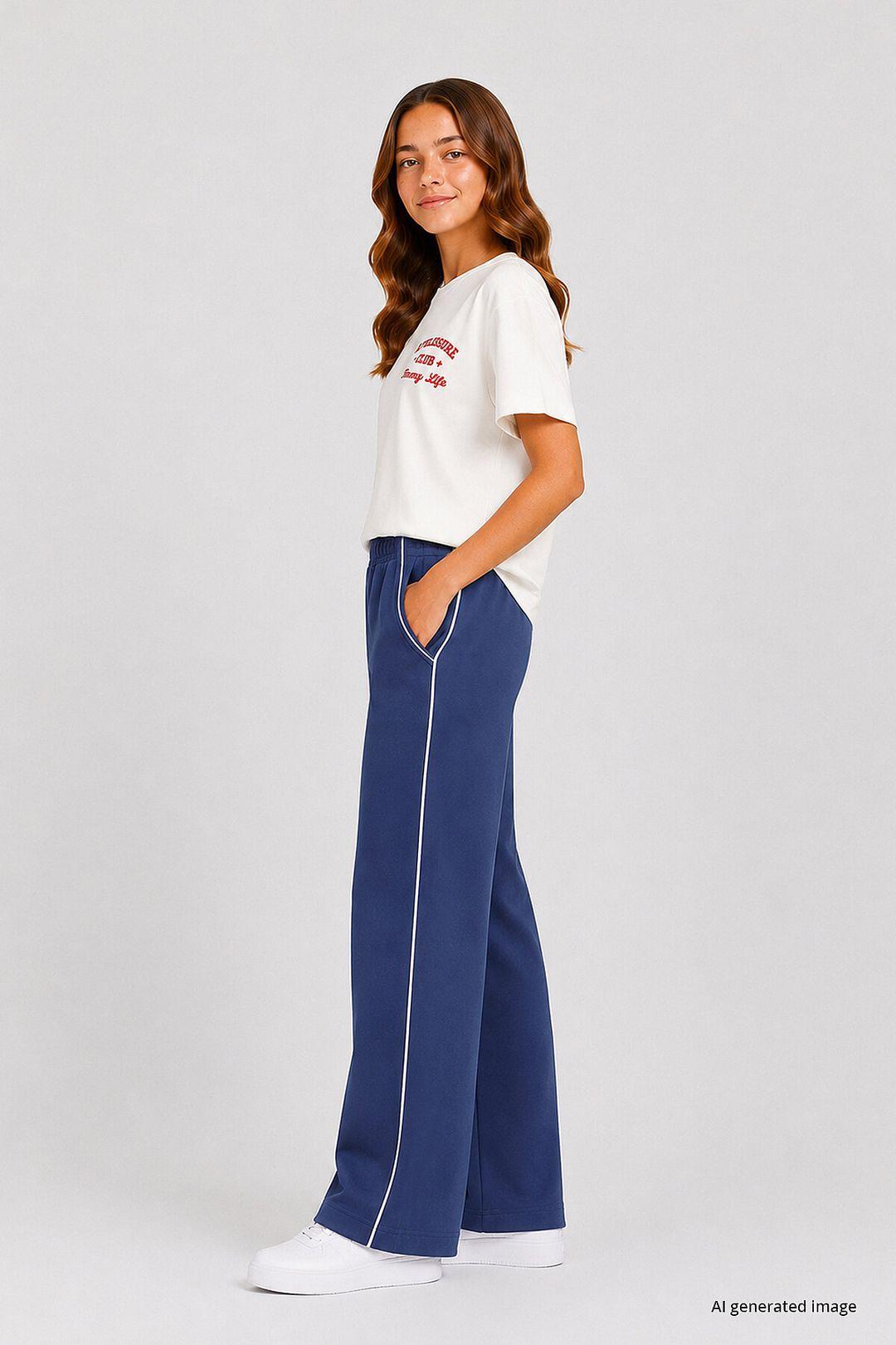 Jugendliche Sweatpants mit elastischem Bund und weitem Bein
