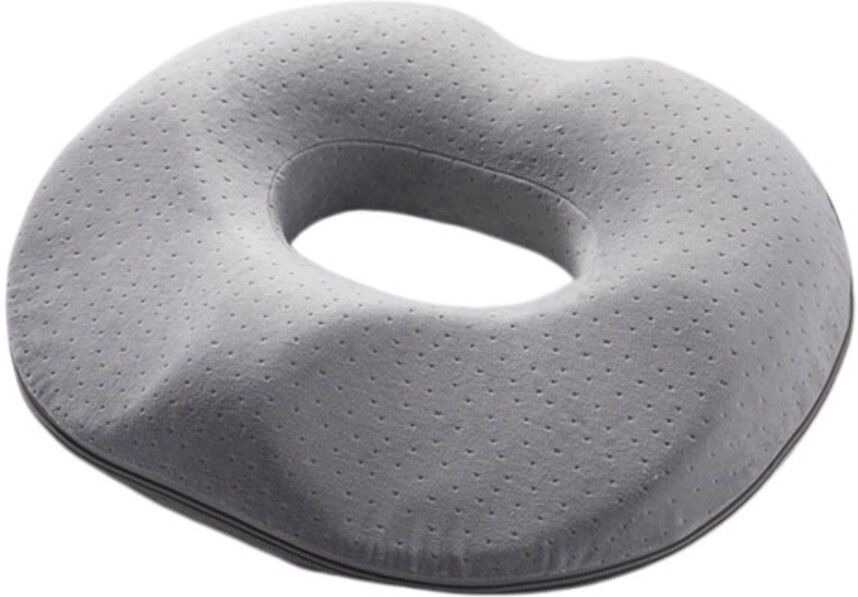 INF Damen Druckentlastungs-Sitzkissen – Memory-Schaum, Ergonomisch, 3D konturiert, Atmungsaktiver Polyesterbezug für langes Grau