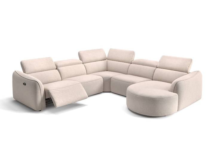 Design Ecksofa MILAZZO Wohnlandschaft Stoffsofa