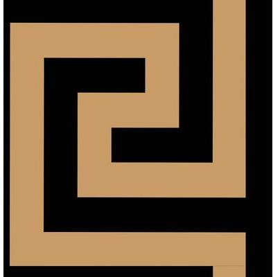 Seabrook Designs Vogue Greek Key Unpasted Wallpaper