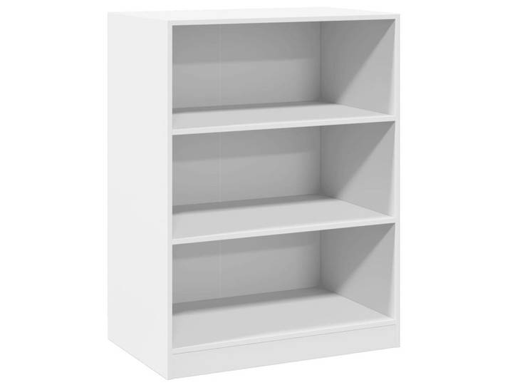 vidaXL Regal 77 x 48 x 102 cm Regal Ablage Schrank Weiß 77x48x102 cm Spanplatte