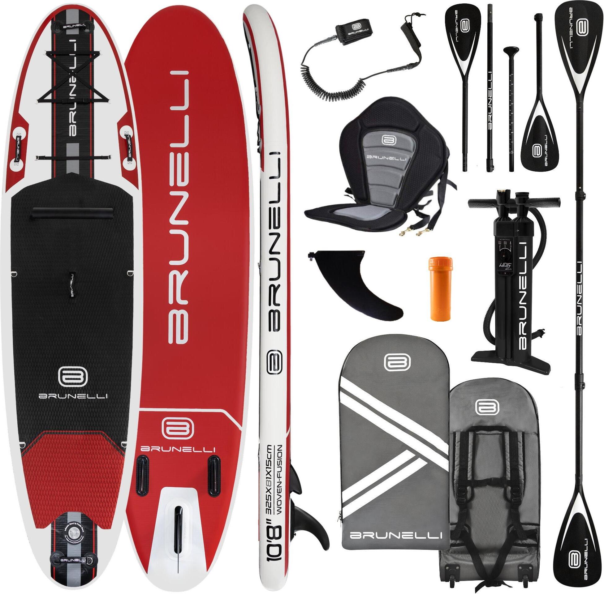 BRUNELLI 10.8 Woven X Fusion Double Layer iSUP Board aufblasbar Stand Up Paddle SUP Board
