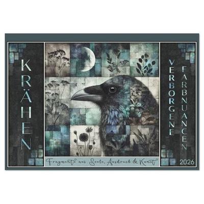 Krähen. Verborgene Farbnuancen. Kunst. (Tischkalender 2026 DIN A5 quer), CALVENDO Monatskalender