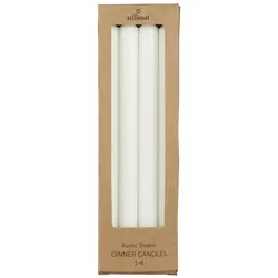 IB Laursen Adventskerze 1-4 Schachtel mit 4 Kerzen, Höhe 29, Ø 2.2 cm, weiß