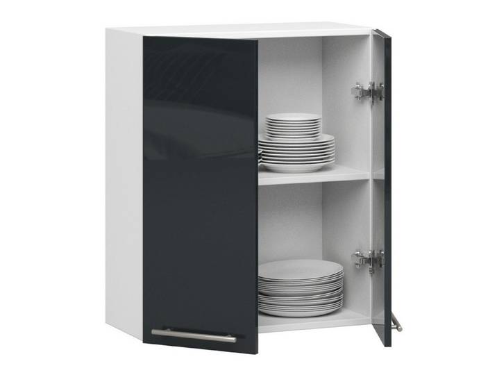 Raumhirsch Furniture Hängeschrank Moderner Wandschrank 60 cm - Flexible Aufbewahrung - Hängeschrank Wandschrank höhenverstellbar, Soft-Close, laminierte Spanplatte, matt