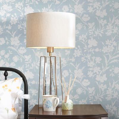 Vliestapete LAURA ASHLEY "RYE", blau, H:10m L:10m, Vlies, Tapeten, Design Tapeten