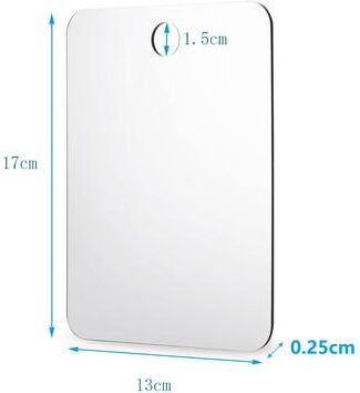 Fusion Finds Fog Free Shower Mirror With Suction Cup Wall Mount Unbreakable Acrylic Bathroom Shaving Mirror fx