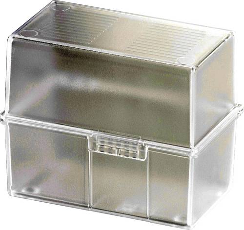 HAN DIN A6 976-63 Karteibox Transluzent, Klar max. Anzahl der Karten: 400 Karten DIN A6 quer
