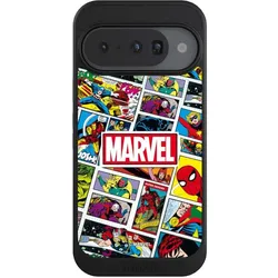Nivocase Hülle für Google Pixel 10 Handyhülle NIVOcore Case Schwarz Comic Muster Marvel (Google Pixel 10), Smartphone Hülle, Schwarz