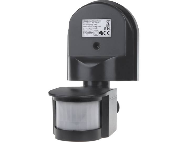 Détecteur de mouvement et de crépuscule mural Maclean 180° max 1200W gris MCE25 GR
