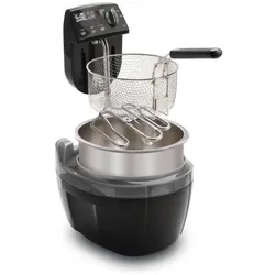 Fritel FRITEUSE TURBO SF4209 3L, Fritteuse, Schwarz, Silber