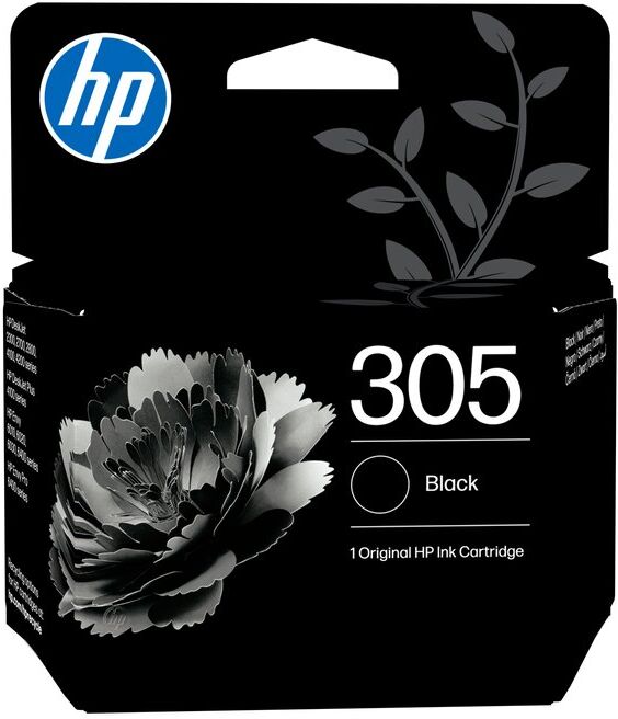 TINTEIRO HP 305 PRETO 3YM61AE NOVO