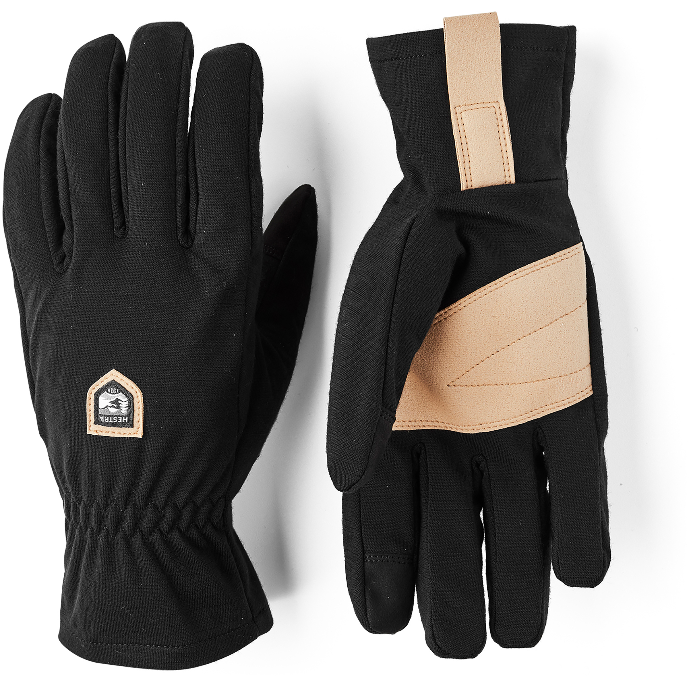 Hestra Windwool Merino Liner Fingerhandschuhe schwarz Größe 10 Trekking Winddicht Merinowolle