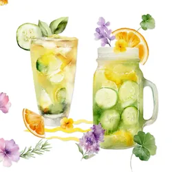 ti-flair 20 Servietten Papier 33x33cm 3-lagig hochwertige Einweg Papierservietten Sommer Motiv Partyservietten Motivservietten Lunchservietten