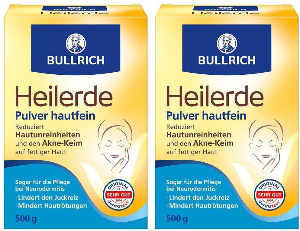 Bullrich Heilerde Pulver hautfein 2x 2x500 g