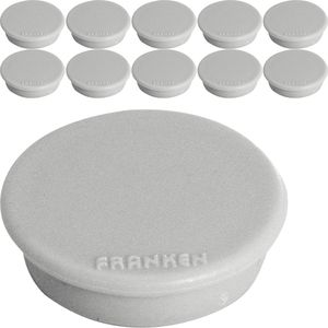 Franken Magnete HM38 12, grau, Ø 38 mm, Höhe 11,5 mm, 10 Stück