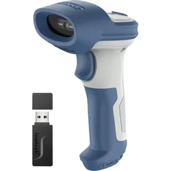 Inateck Barcode Scanner (1D-Barcodes, 2D-Barcodes), Barcode Scanner, Blau, Weiss