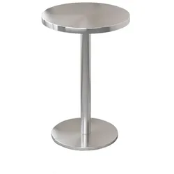 Gastronomie-Edelstahltisch für Bar und Restaurant – Stabile Ausführung – Runder Tisch Ø50×75cm【BXG-HY50】