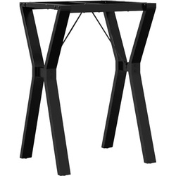 Helloshop26 - Esstischbeine Y-Gestell 50 x 40 x 73 cm stabil und robust Industrie-Stil schwarzer Stahl