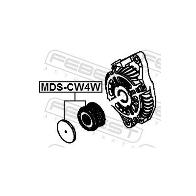 FEBEST Riemenscheibe, Generator MDS-CW4W für MITSUBISHI Citroën/Peugeot